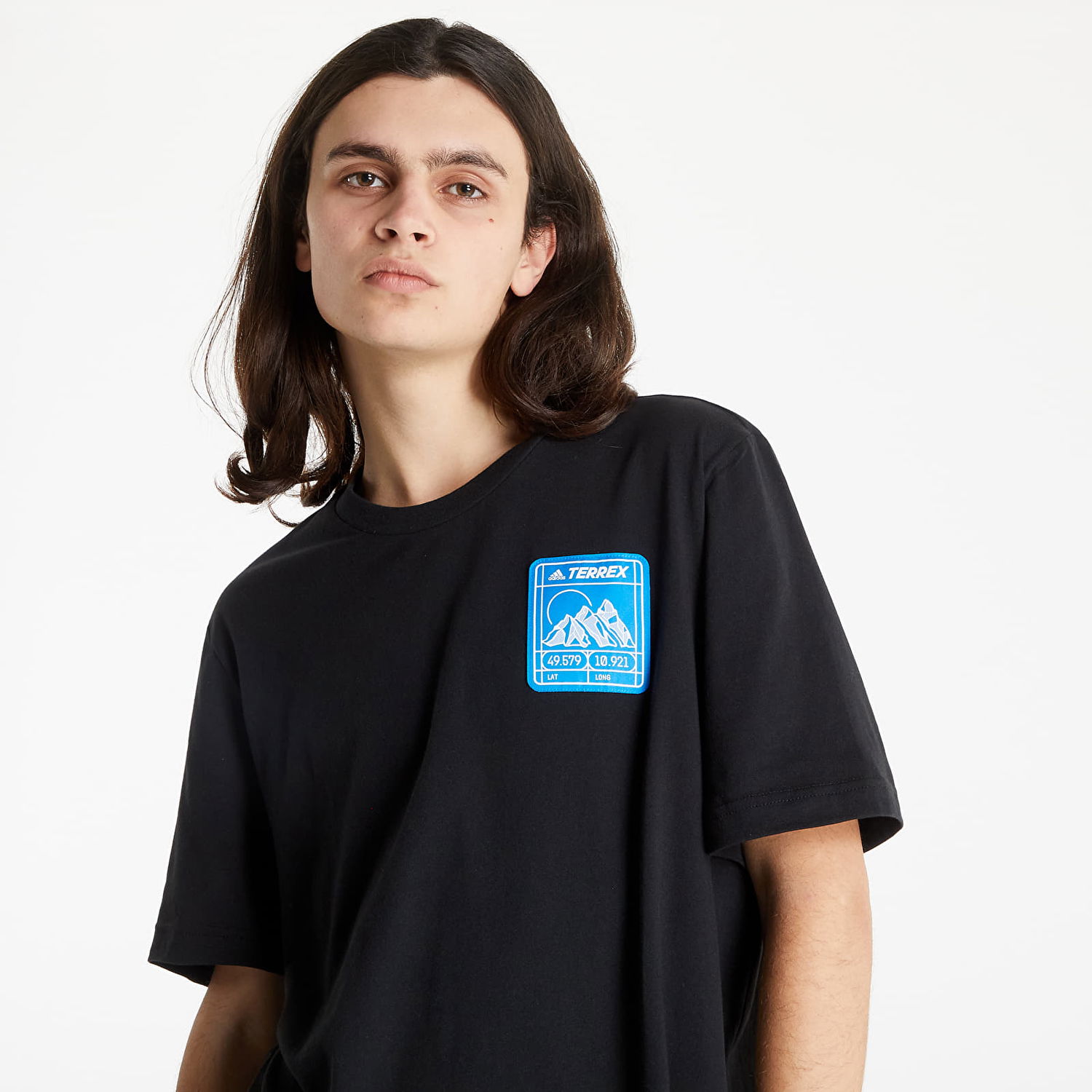 Тениска adidas Originals TX Patc MTN Tee Черно | HE1764, 1