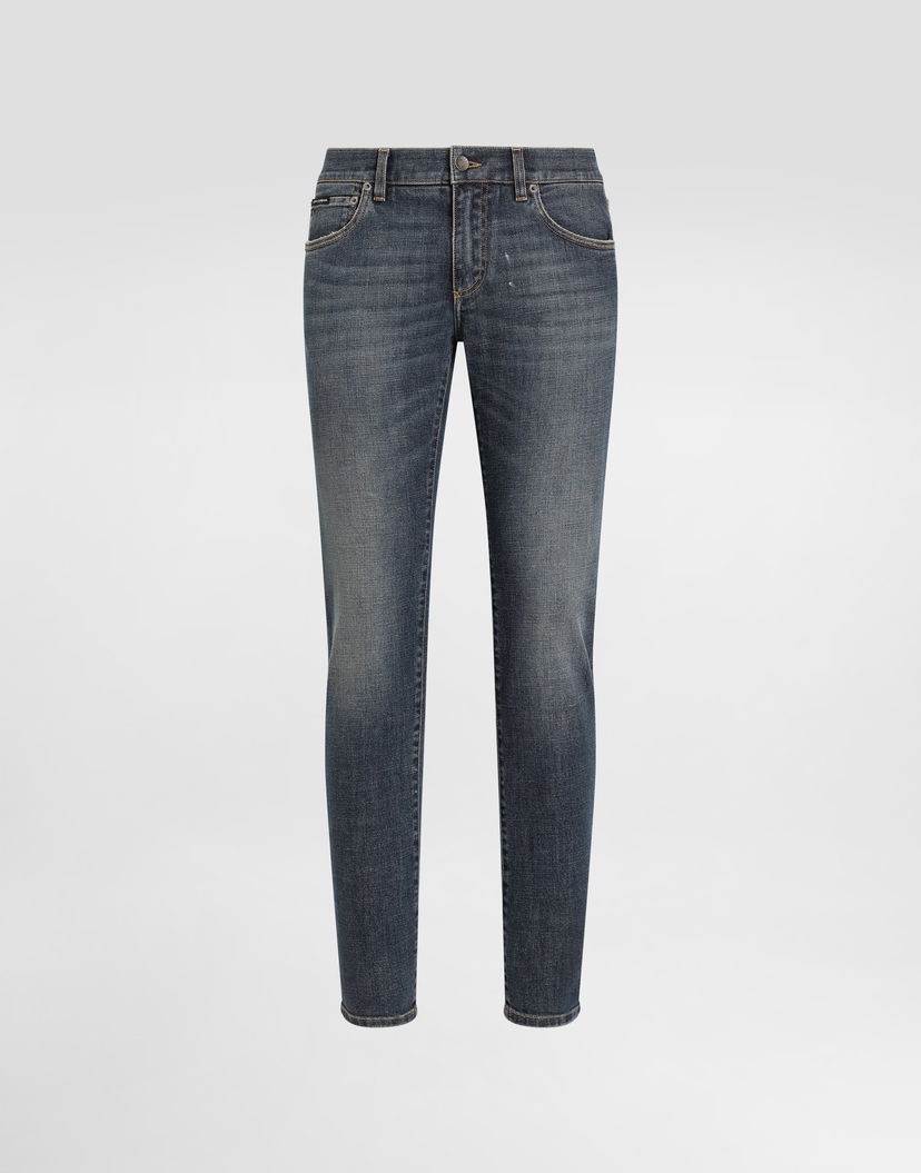 Дънки Dolce & Gabbana Cotton Denim Jeans Синьо | GY07LDG8GW9S9001