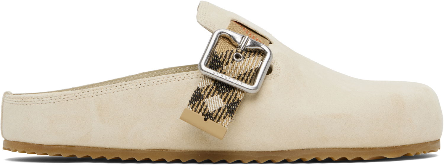 Облекло Burberry Burberry Urchin Suede Mules Бежово | 8113303, 0