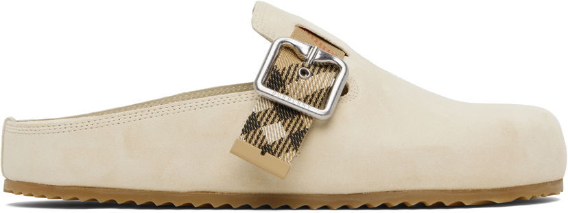 Облекло Burberry Burberry Urchin Suede Mules Бежово | 8113303