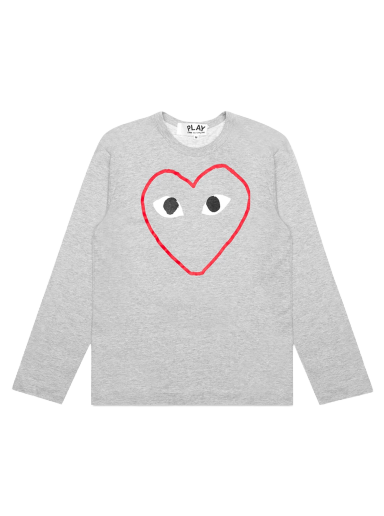Тениска Comme des Garçons Play Red Heart Sketch T-Shirt Сиво | AZ T270 051 1