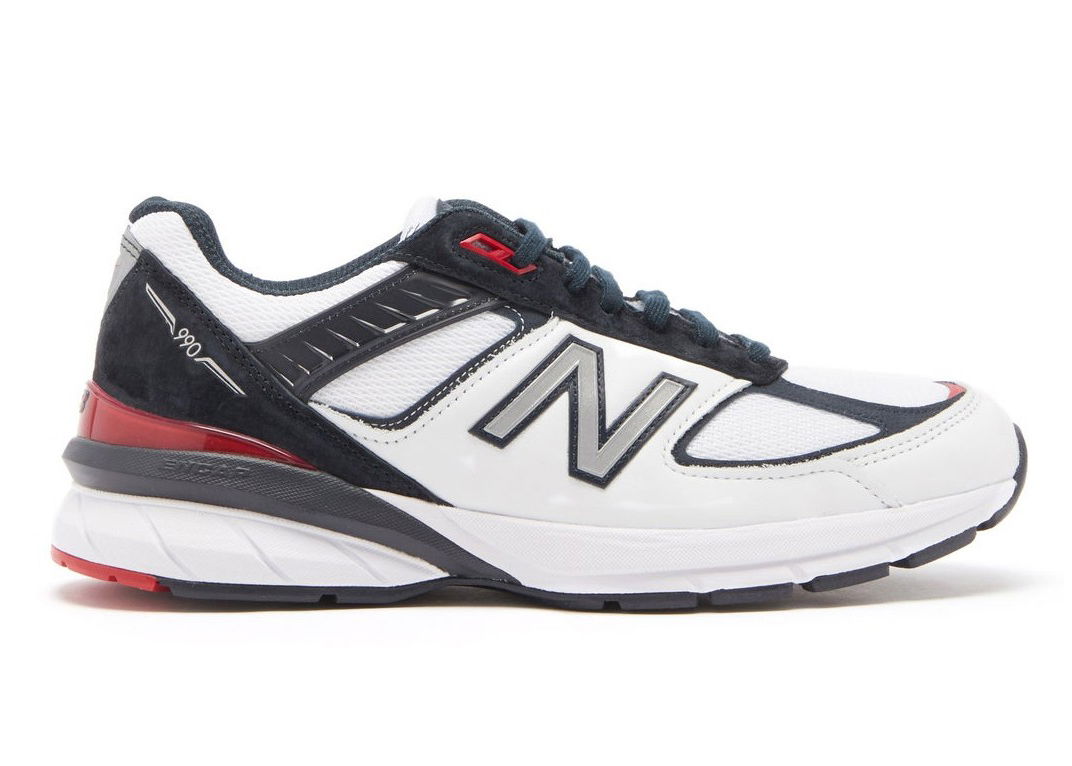 Кецове и обувки New Balance 990v5 Carbon Team Red Бяло | M990NL5, 0