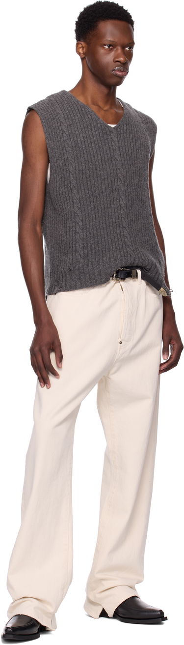 Жилетка Enfants Riches Déprimés Fitted V-Neck Vest by Enfants Riches Déprimés Сиво | 080-244, 3