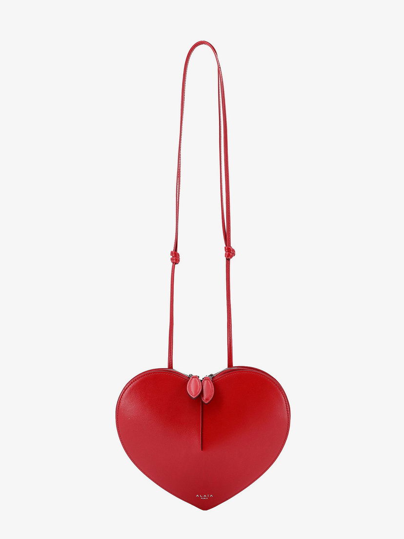 Дамска чанта Alaïa Heart Shaped Crossbody Bag Червено | AA1P003C0Y75331