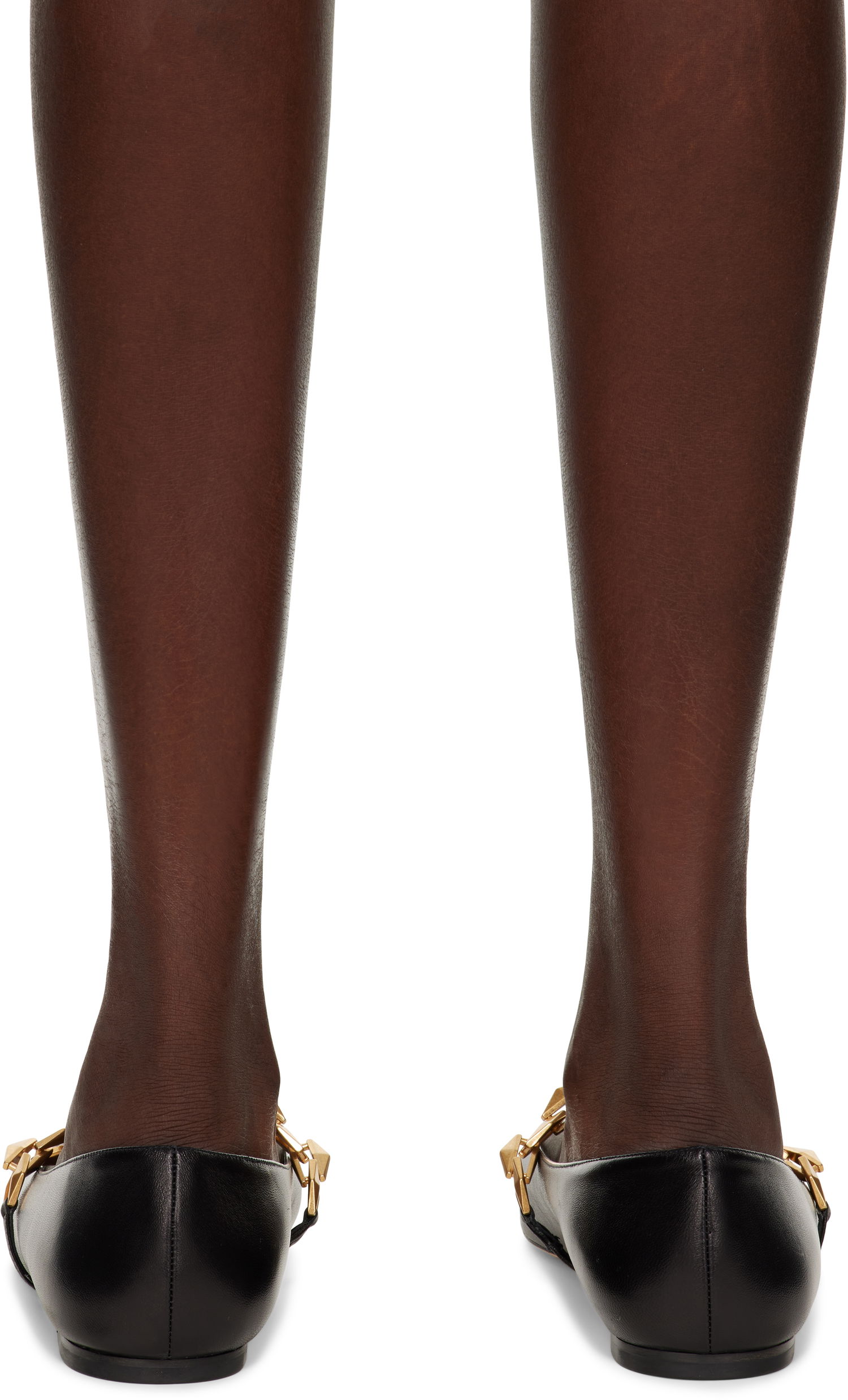 Грижа за обувките Jimmy Choo Jimmy Choo Tilda Chain Ballerina Flats Черно | DIAMOND TILDA FLAT, 1