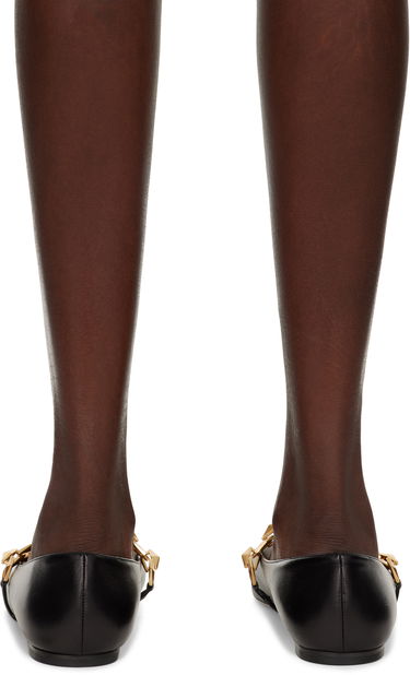 Грижа за обувките Jimmy Choo Jimmy Choo Tilda Chain Ballerina Flats Черно | DIAMOND TILDA FLAT, 1