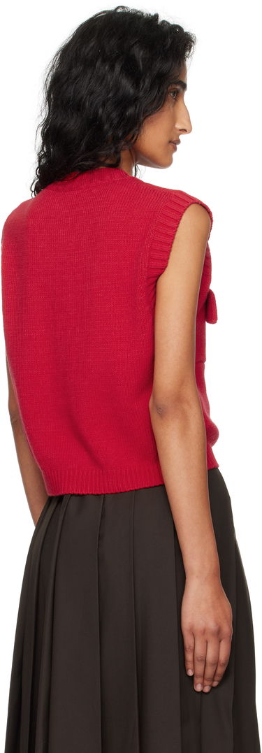 Жилетка Max Mara Max Mara Caprara Knit Vest Червено | 2525356031600, 2