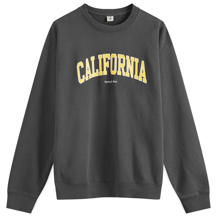 Тениска Sporty & Rich California Sweatshirt in Faded Черно | WS067S405CF-111