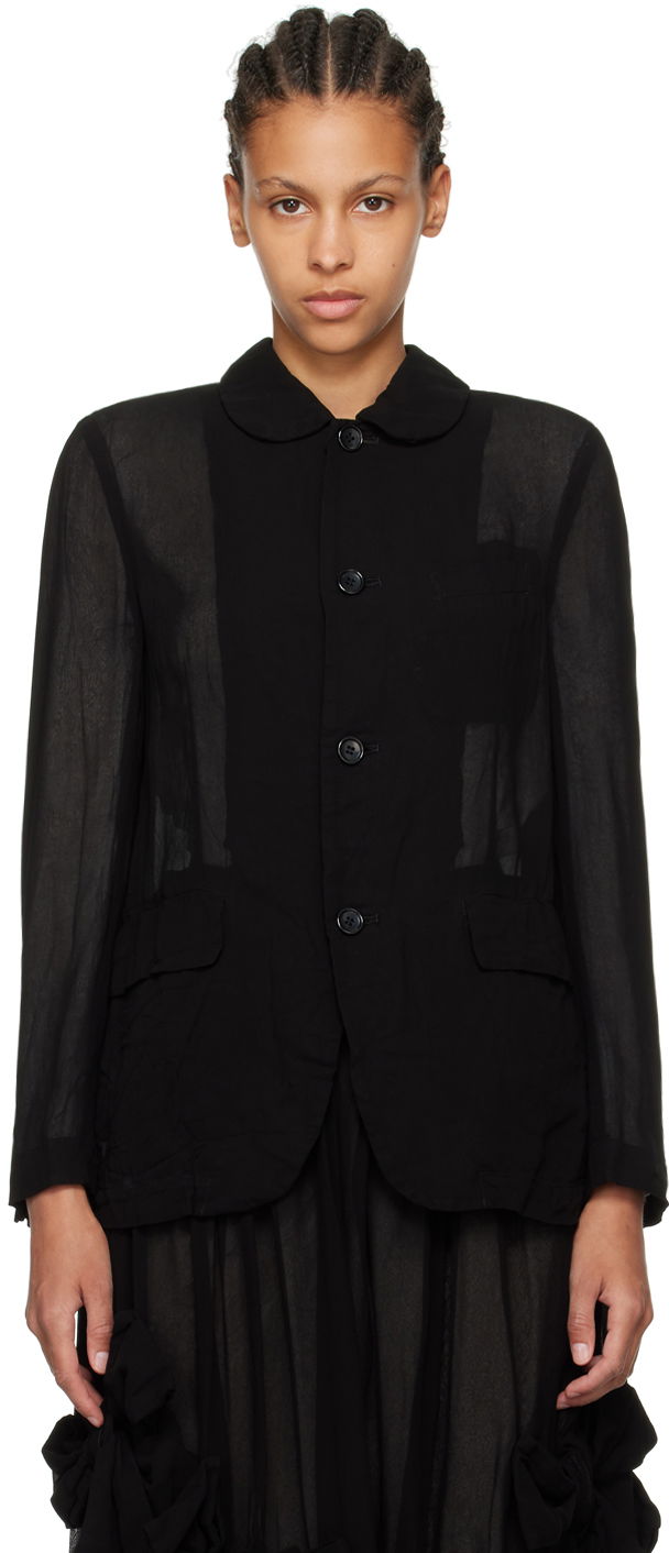 Яке Comme des Garçons Comme des Garçons Peter Pan Collar Jacket Черно | RM-J016-051, 0