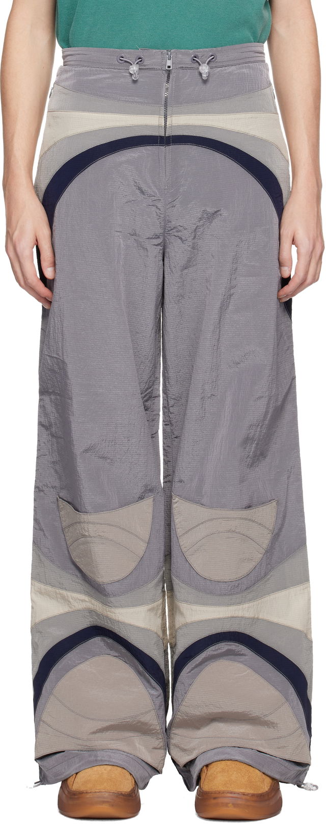 Rave Curved Panelled Trousers