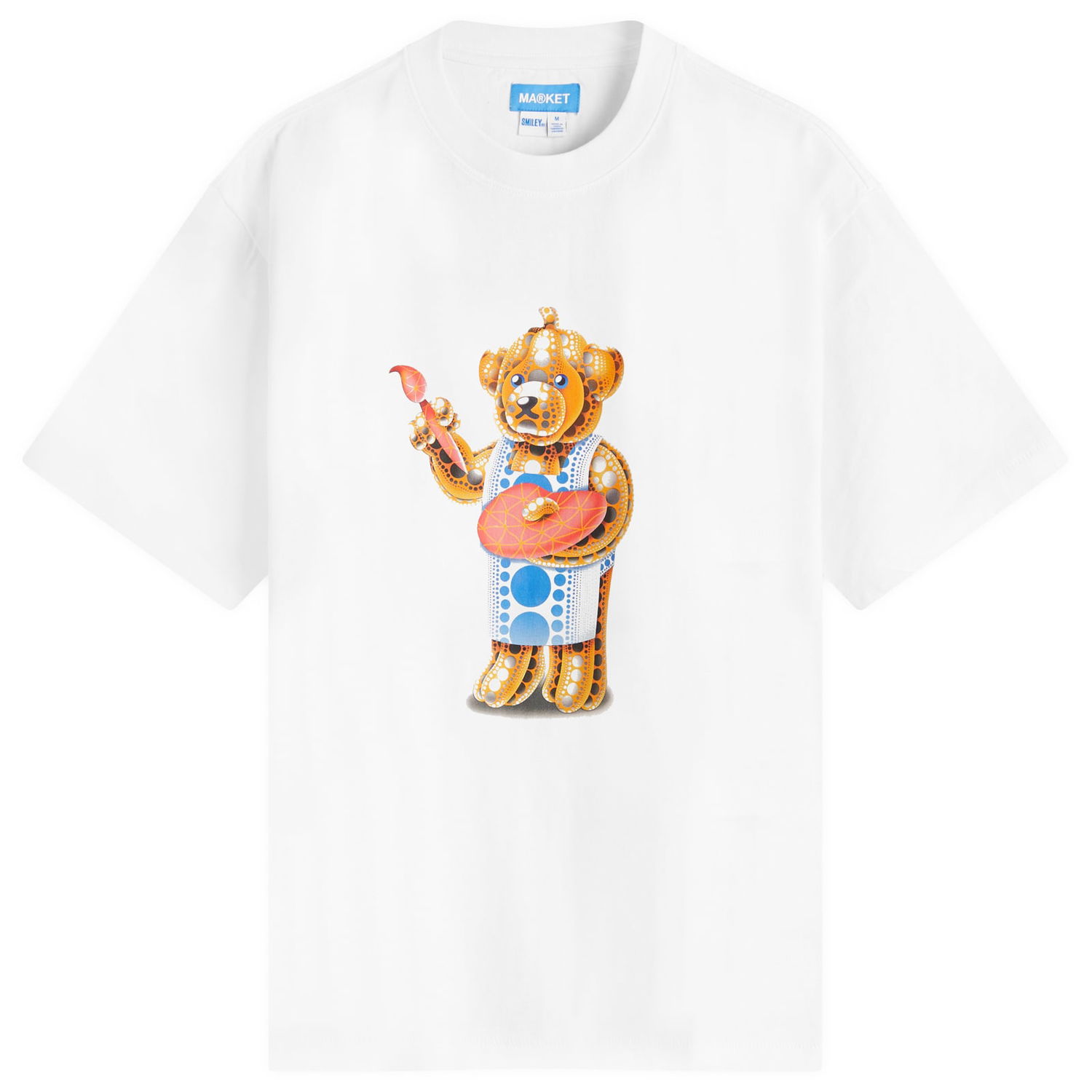 Тениска MARKET Infinity Bear Graphic T-Shirt, Size Large Бяло | 399002192-WHT, 0