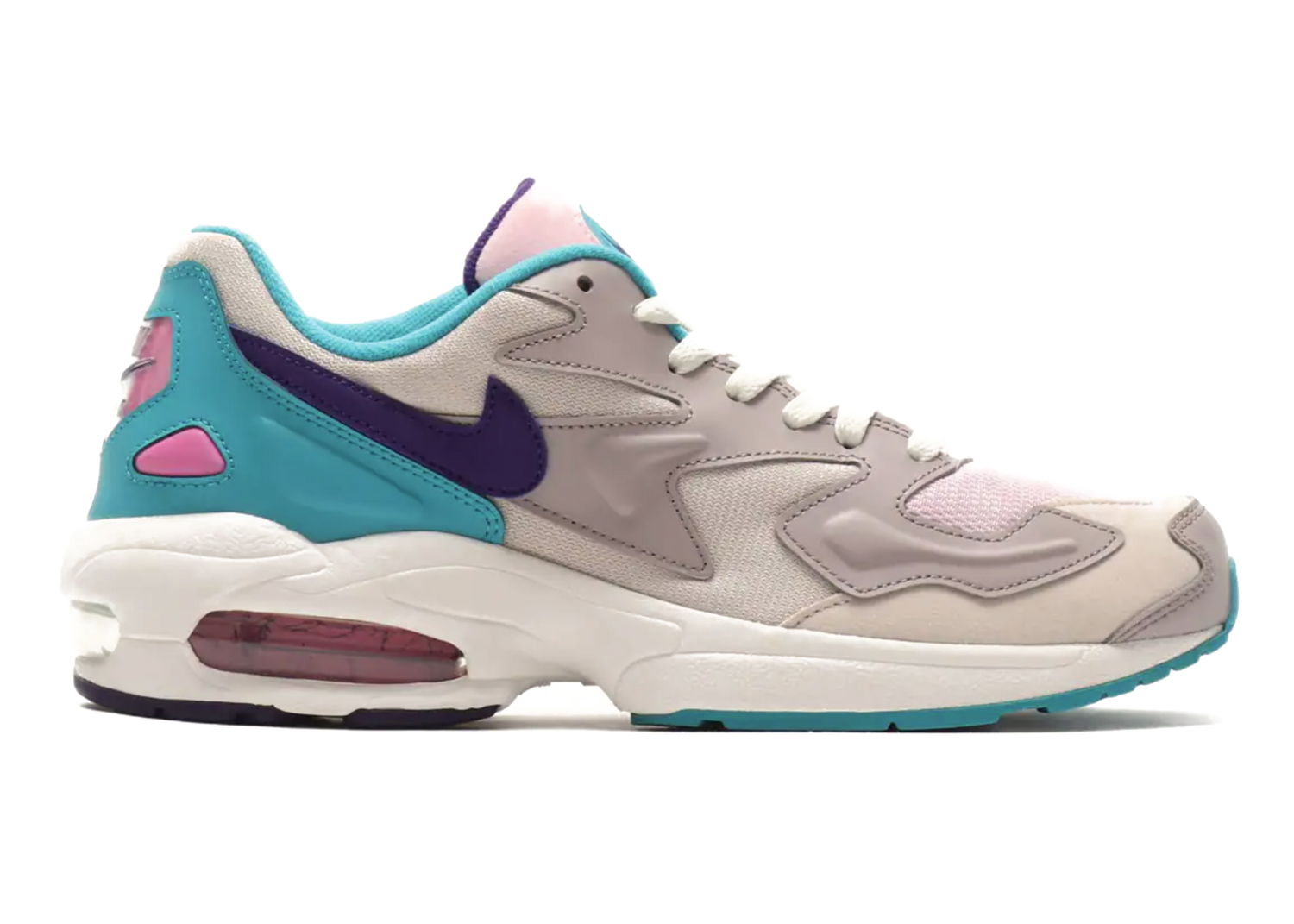 Кецове и обувки Nike Air Max 2 Light Desert Sand Aqua Court Purple Бежово | CK2958-051, 0