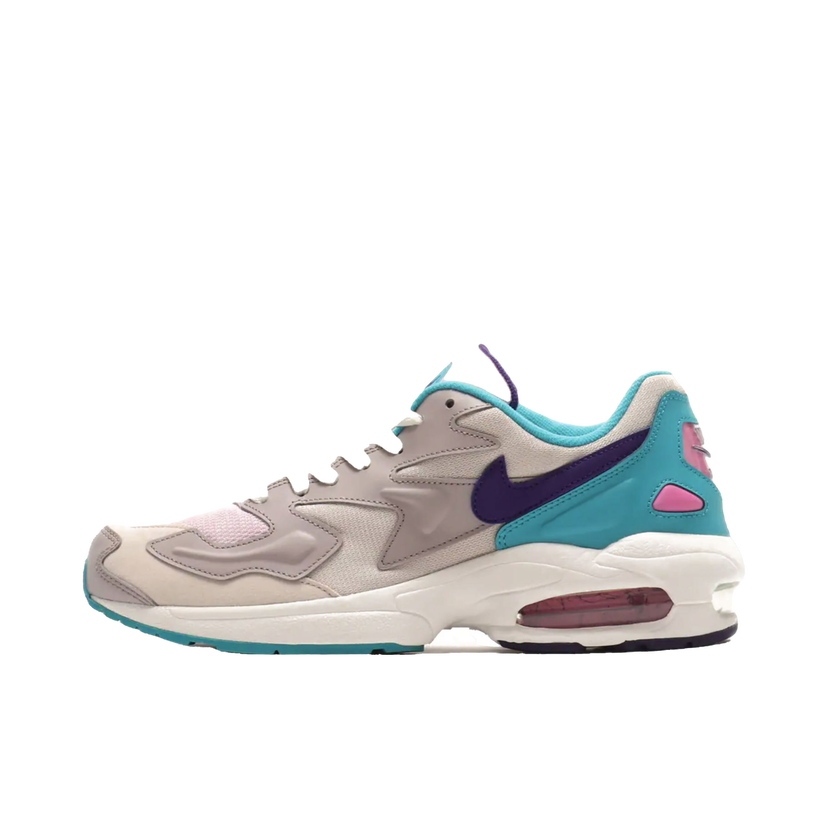 Кецове и обувки Nike Air Max 2 Light Desert Sand Aqua Court Purple Бежово | CK2958-051