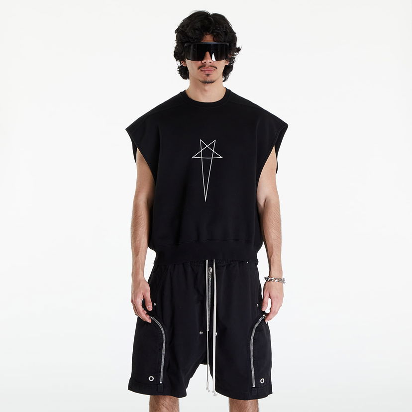 Жилетка Rick Owens DRKSHDW Jumbo Tatlin Sweat Vest Black/ Milk Черно | DU01D1160 FEP3 0911