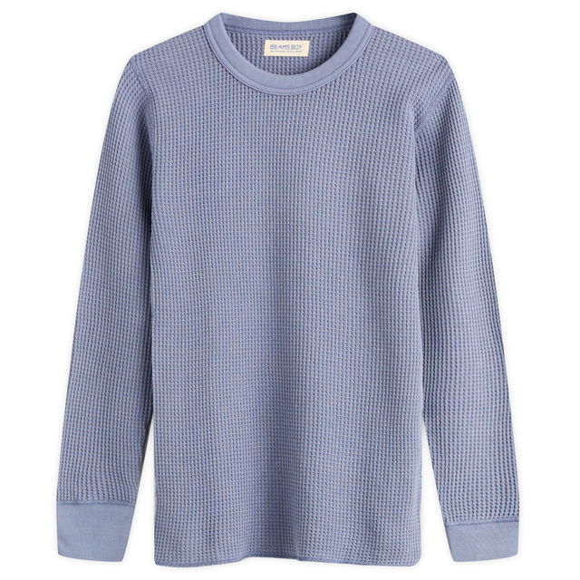 Beams Boy Thermal Crew Long Sleeve T-Shirt
