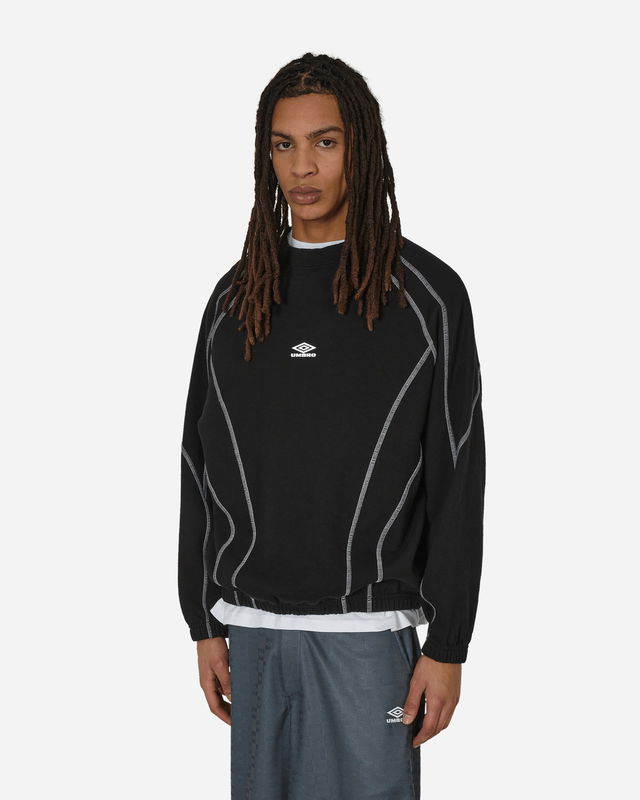 Sport Crewneck Sweatshirt with Contrast Stitching