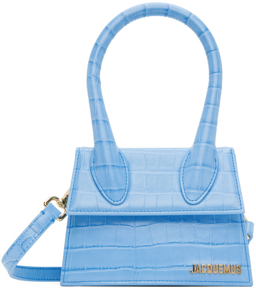 Чанта през рамо Jacquemus Le Raphia 'Le Chiquito Moyen' Bag Синьо | 213BA002-3101, 0