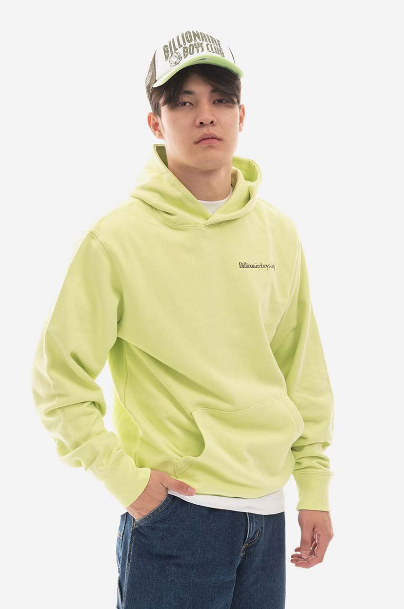 Суитчър BILLIONAIRE BOYS CLUB Signal Popover Hood Sweatshirt Жълто | B22322