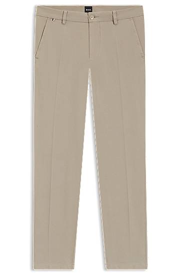 Панталони BOSS Slim-Fit Stretch Cotton Trousers Бежово | 50543315