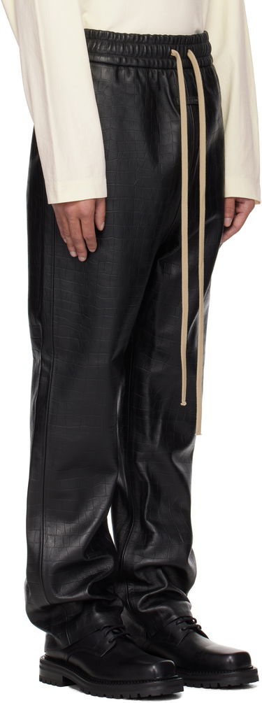 Спортни панталони Fear of God Fear of God Forum Leather Pants Черно | FGE240-4141CEN, 1