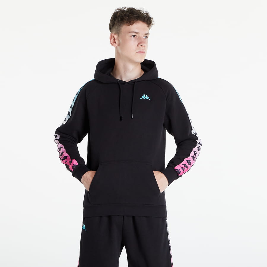 Суитчър Kappa Banda Hurry Degrade Hoodie Черно | 32157YW BLACK, 0