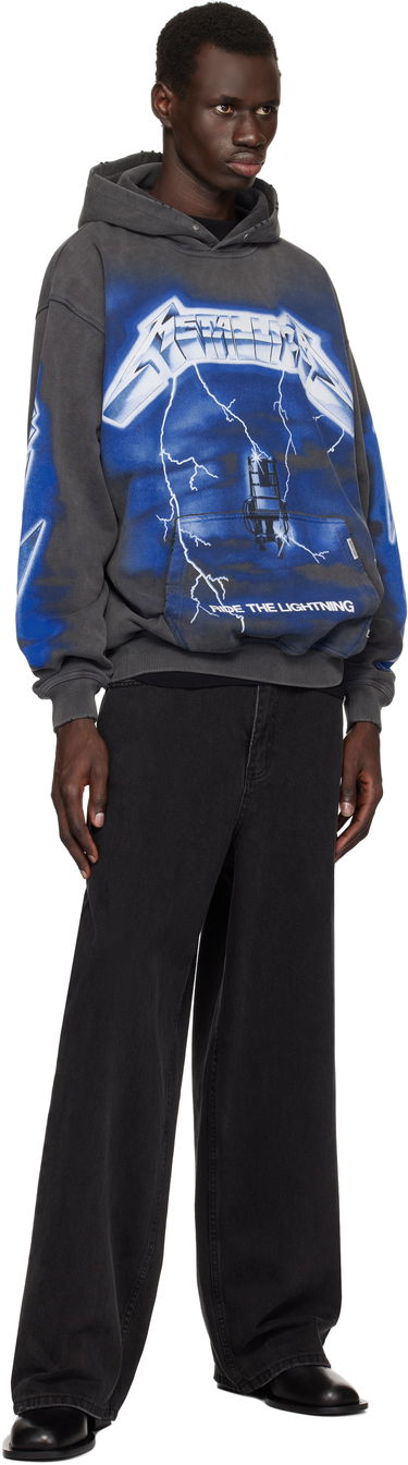 Суитчър Represent Clo Represent 'Metallica Ride The Lightning' Hoodie Сиво | MLM4372, 3