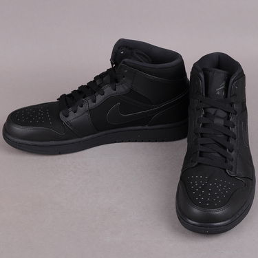 Кецове и обувки Jordan Air Jordan 1 Mid ''Triple Black'' Черно | 554724-011, 2