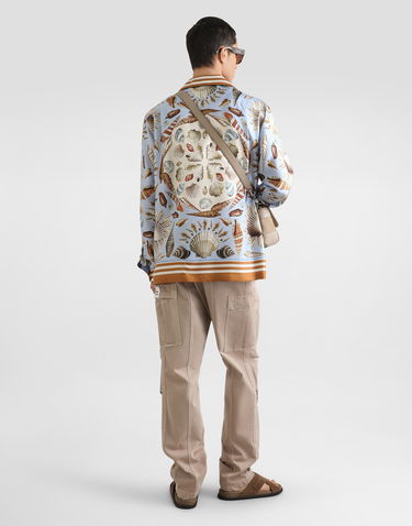 Риза Dolce & Gabbana Dolce & Gabbana Shell-print Silk Twill Vanity Shirt Многоцветен | G5IF1THI1ZBHC5PK, 2