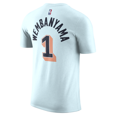 Тениска Nike Victor Wembanyama San Antonio Spurs Essential City Edition Short Sleeve T-Shirt Синьо | HJ2789-477, 1