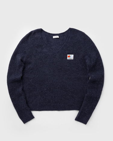 Пуловер American Vintage Fuzzy Cropped V-Neck Pullover Тъмно синьо | NEN18EH25-NIGHT-STAR, 0