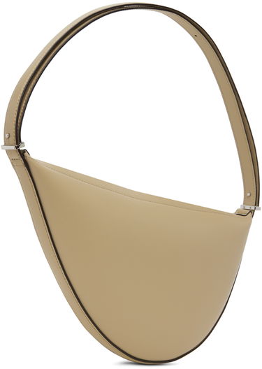 Чанта през рамо TOTEME Scooped Sling Leather Shoulder Bag Бежово | 242-WAL2276-LE0025, 2