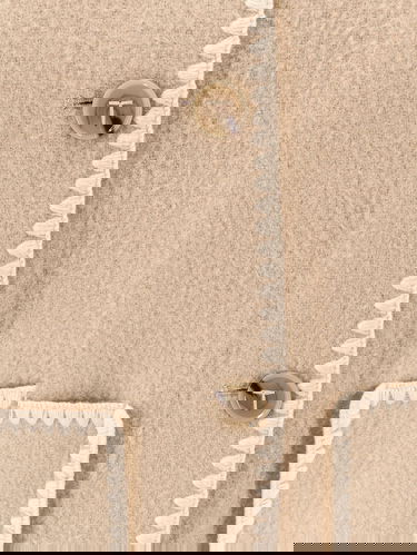 Палта TOTEME Beige Wool Blend Fringed Shawl Collar Coat by Toteme Бежово | 222117201867, 3