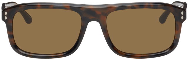 Tortoiseshell Rectangular Sunglasses