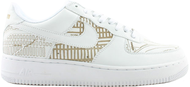 Кецове и обувки Nike Air Force 1 Low Harlem Laser Бяло | 309096-111, 0