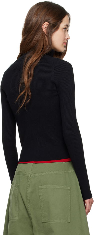 Пуловер JW Anderson JW Anderson Fitted Zip-Up Sweater Черно | KW1353-YN0398, 2