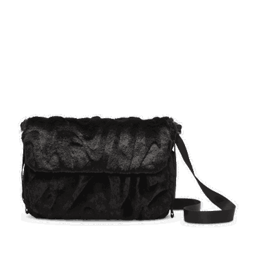 Чанта през рамо Nike Sportswear Futura 365 Faux Fur Crossbody Bag Черно | FZ1326-010, 1