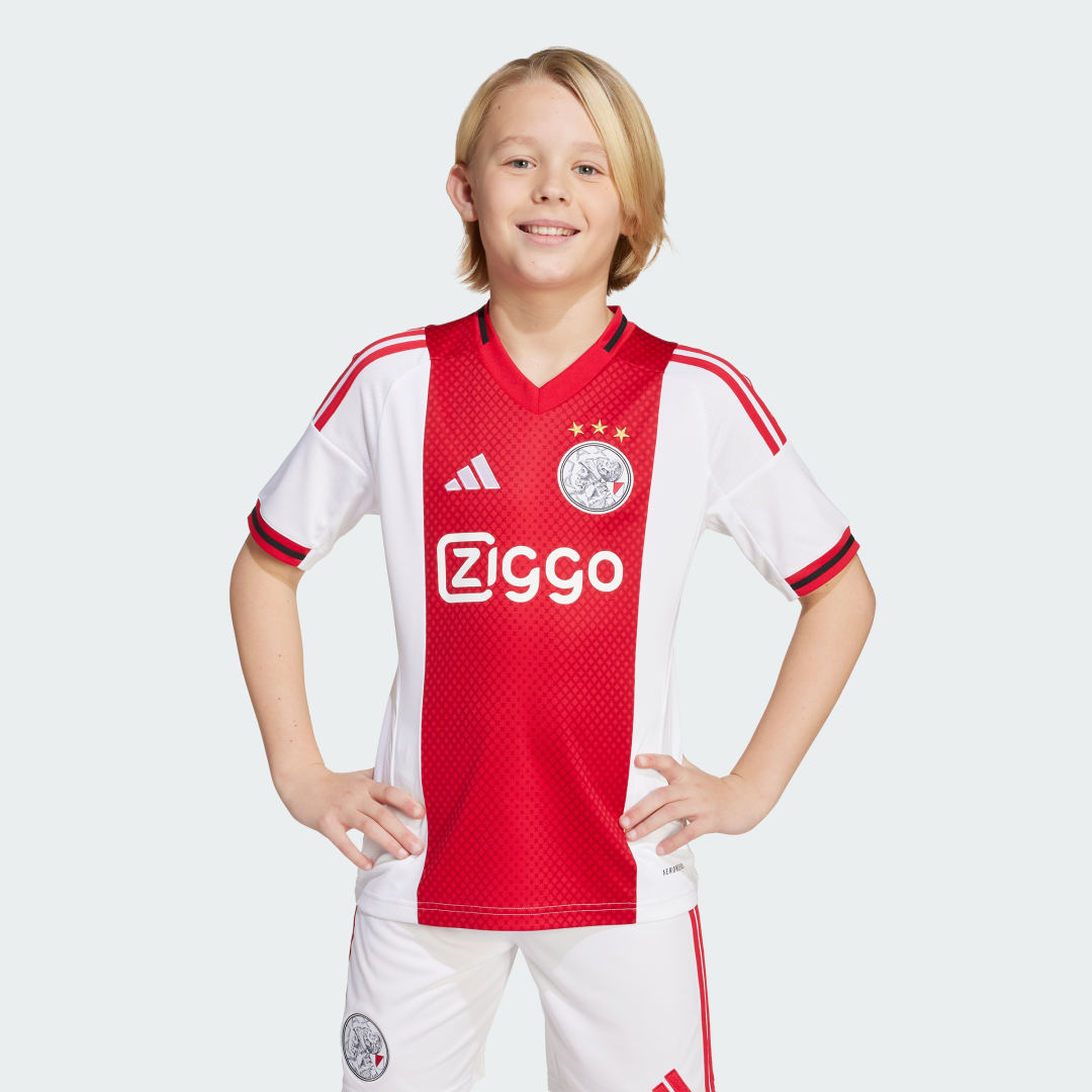Фланелка adidas Performance Ajax Amsterdam 25/26 Home Jersey Kids Червено | JI7217, 0