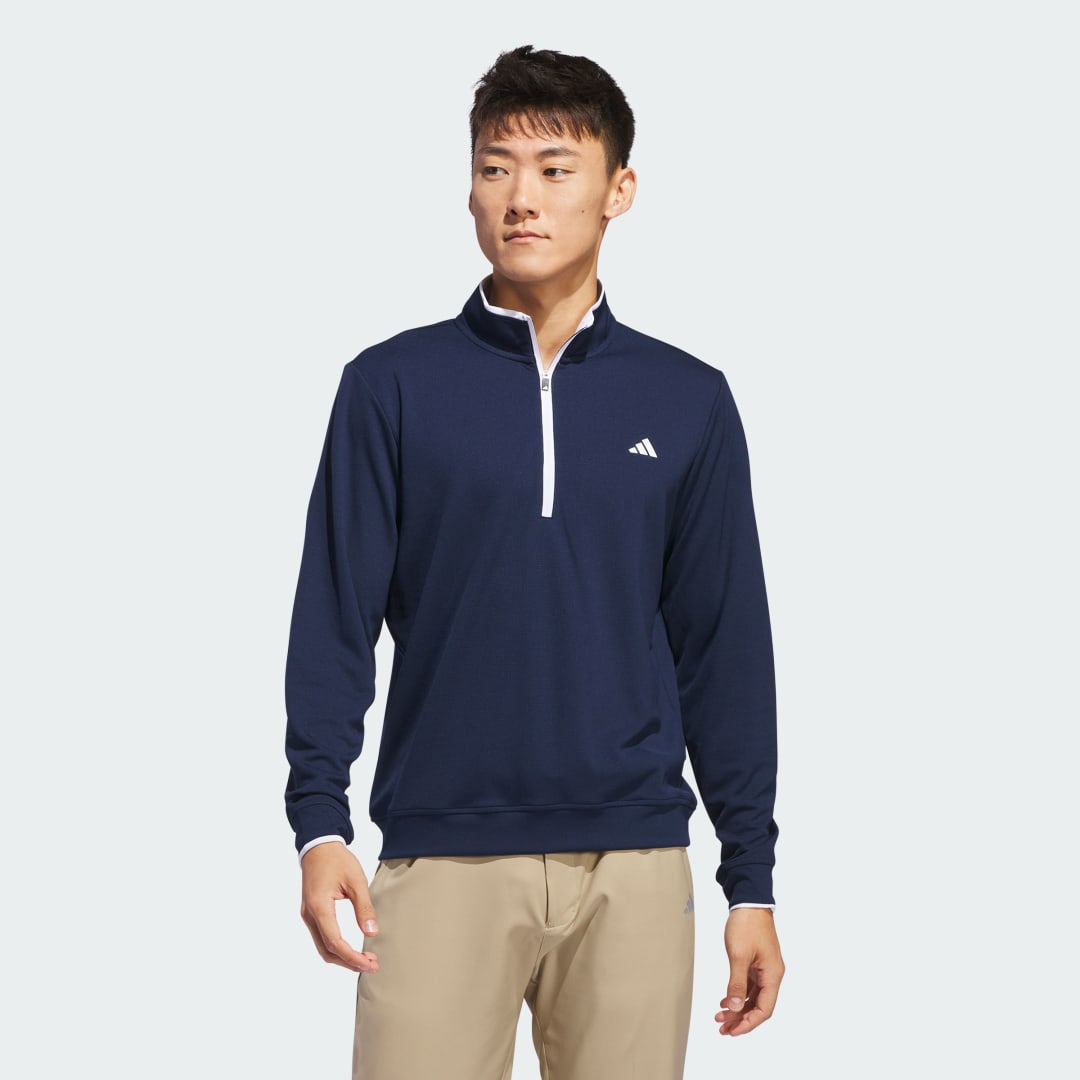 Суитчър adidas Performance Lightweight Half-Zip Top Тъмно синьо | IU4511, 0