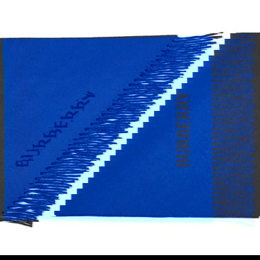 Аксесоари Burberry Logo Jacquard Cashmere Scarf Тъмно синьо | 8078785-B7320, 0