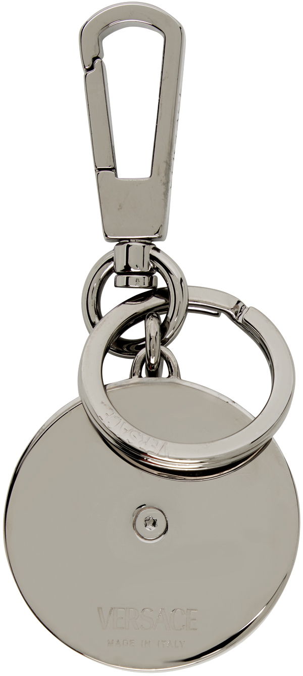 Ключодържатели Versace Gunmetal & Black Medusa Biggie Keychain Металик | 1012258_1A08836, 1