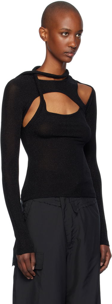 Тениска Ottolinger Ottolinger Layered Cutout T-Shirt Черно | 1040103921, 1