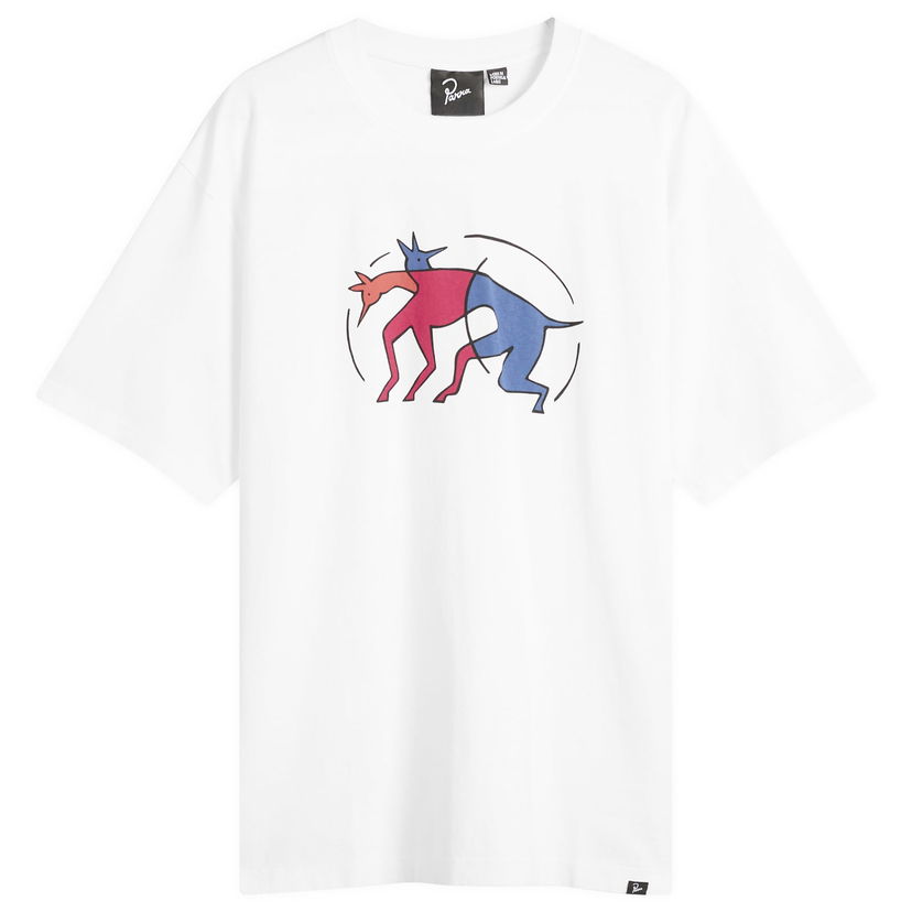 Тениска By Parra Parra The Zoomies T-Shirt Бяло | 54120-WHT
