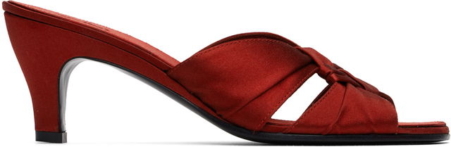 The Row Soft Knot Heeled Mules