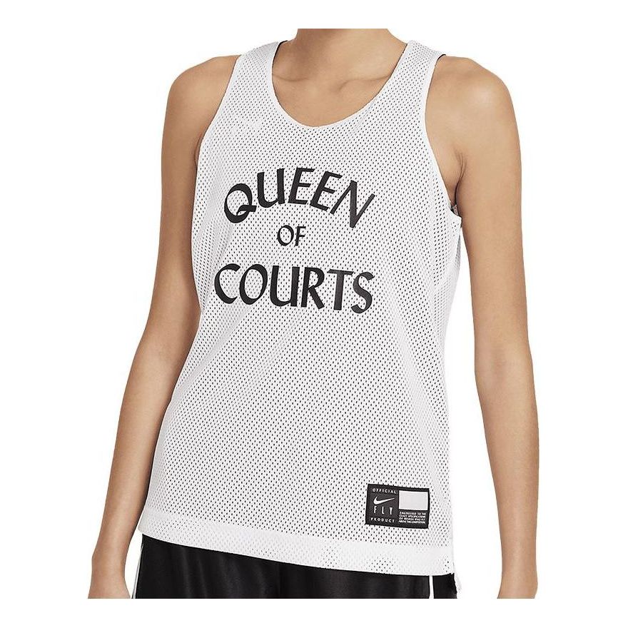 Потник Nike Nike Fly Print Reversible Basketball Jersey Бяло | DA5402-100, 0
