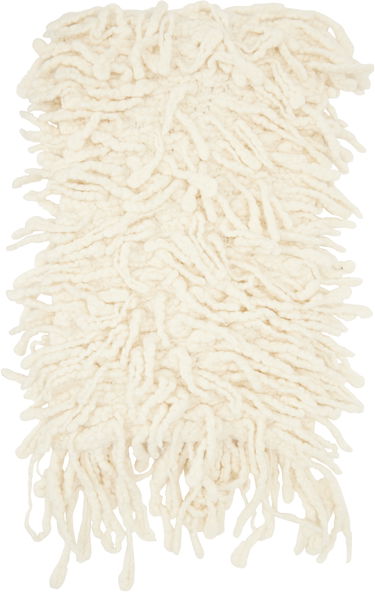 Шал Ann Demeulemeester Fringed Stole Scarf Бяло | 2402-U-SC35-KN052-003, 0
