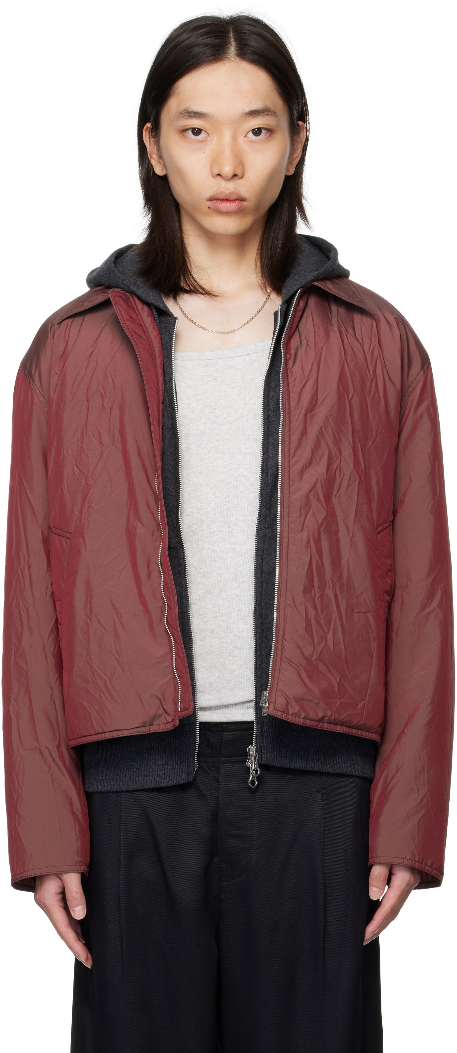 Яке OUR LEGACY Our Legacy Slight Hooded Jacket Бургунди | M4251SS, 0