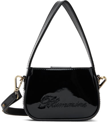 Дамска чанта Blumarine Mini Rhinestone Shoulder Bag Черно | P344W001A, 0
