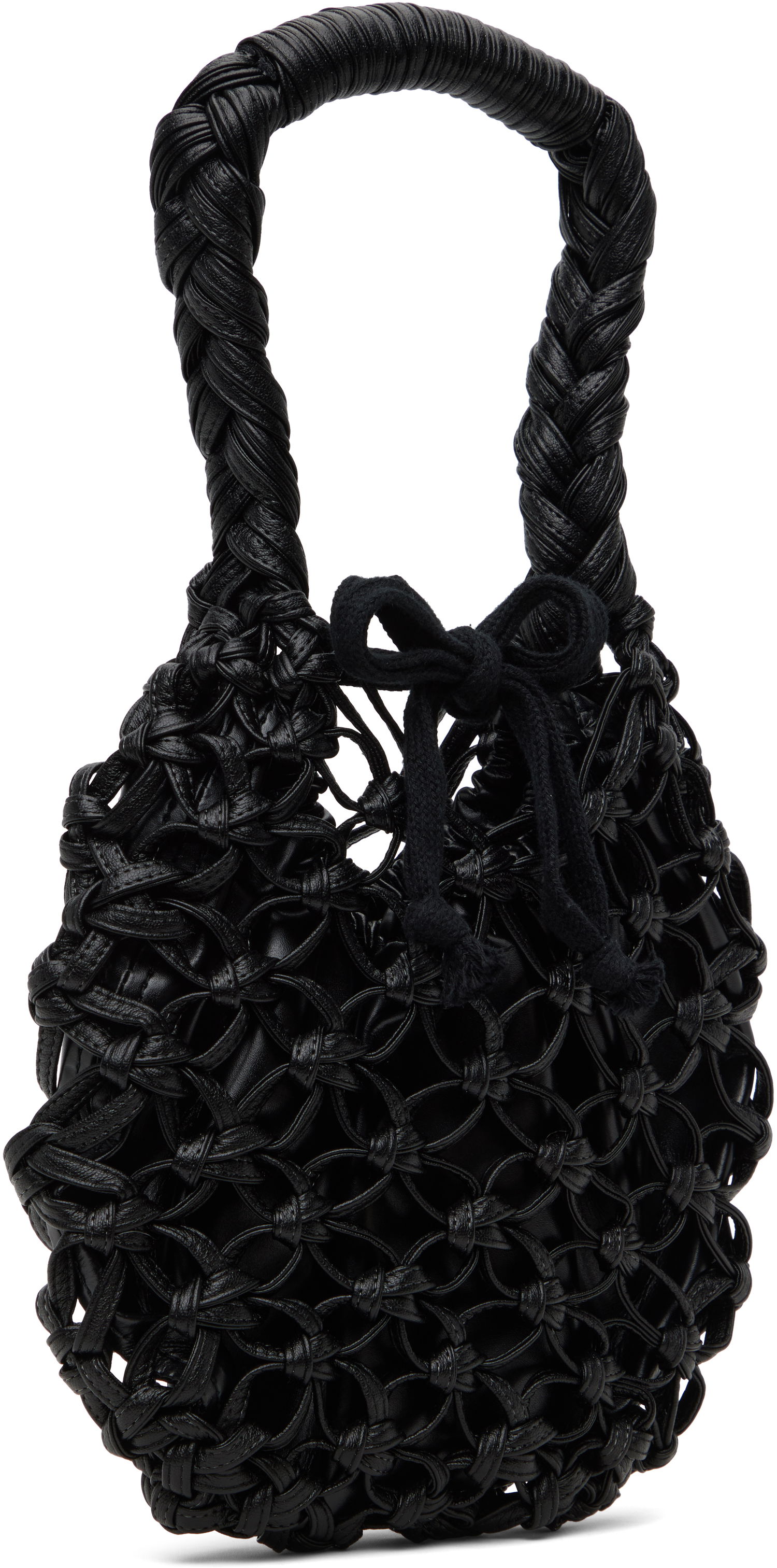 Дамска чанта Junya Watanabe Junya Watanabe Knotted Handbag Черно | JO-K203-051-1, 1