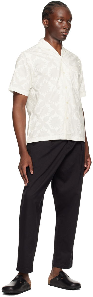 Риза Universal Works Universal Works Minari Print Resort Shirt Бяло | P3078, 3