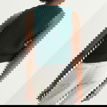 Пуловер adidas Originals Adicolor Knitted Vest Зелено | JW4993, 3